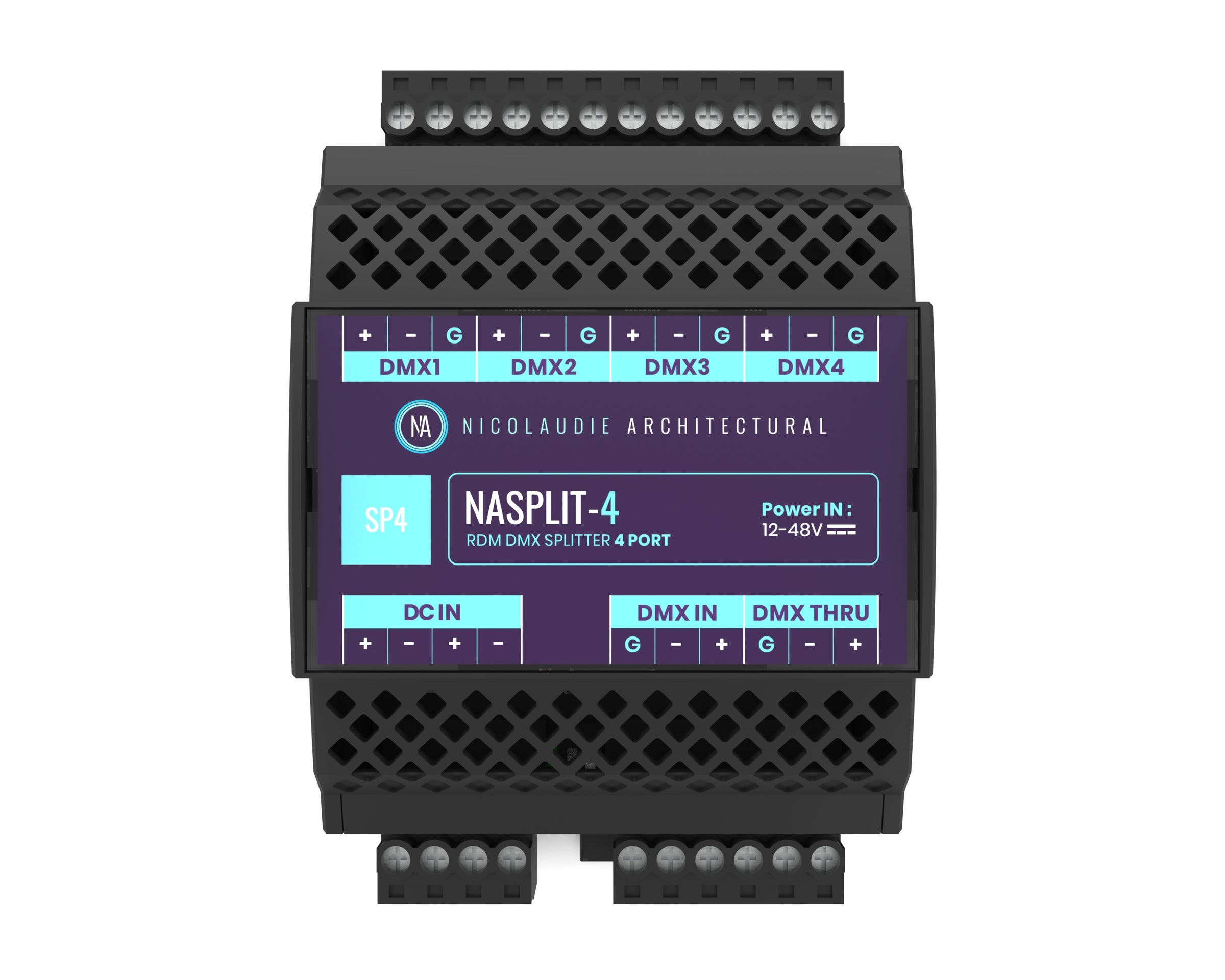 NASPLIT-4 | Nicolaudie Network Lighting RDM DMX SPLITTER 4 - Spectrum HUE Lights