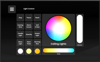 NATOUCH-8 | Nicolaudie Network Lighting Controller Mini wall-mounted touch screen - Spectrum HUE Lights
