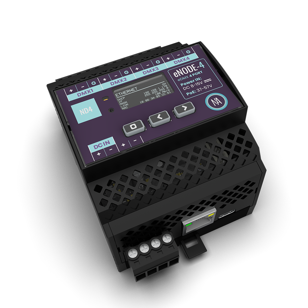 eNODE-4 | Nicolaudie DMX distribution over Ethernet