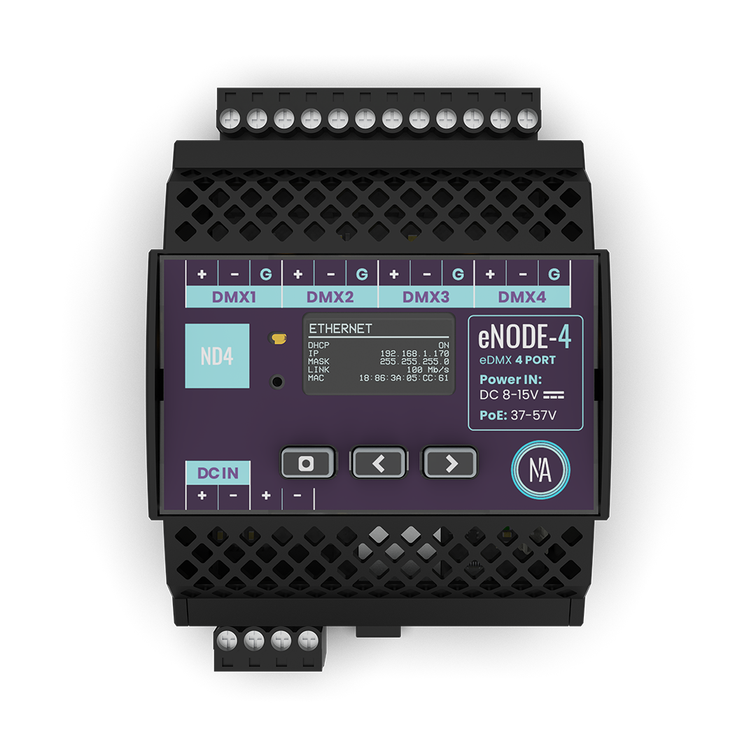 eNODE-4 | Nicolaudie DMX distribution over Ethernet