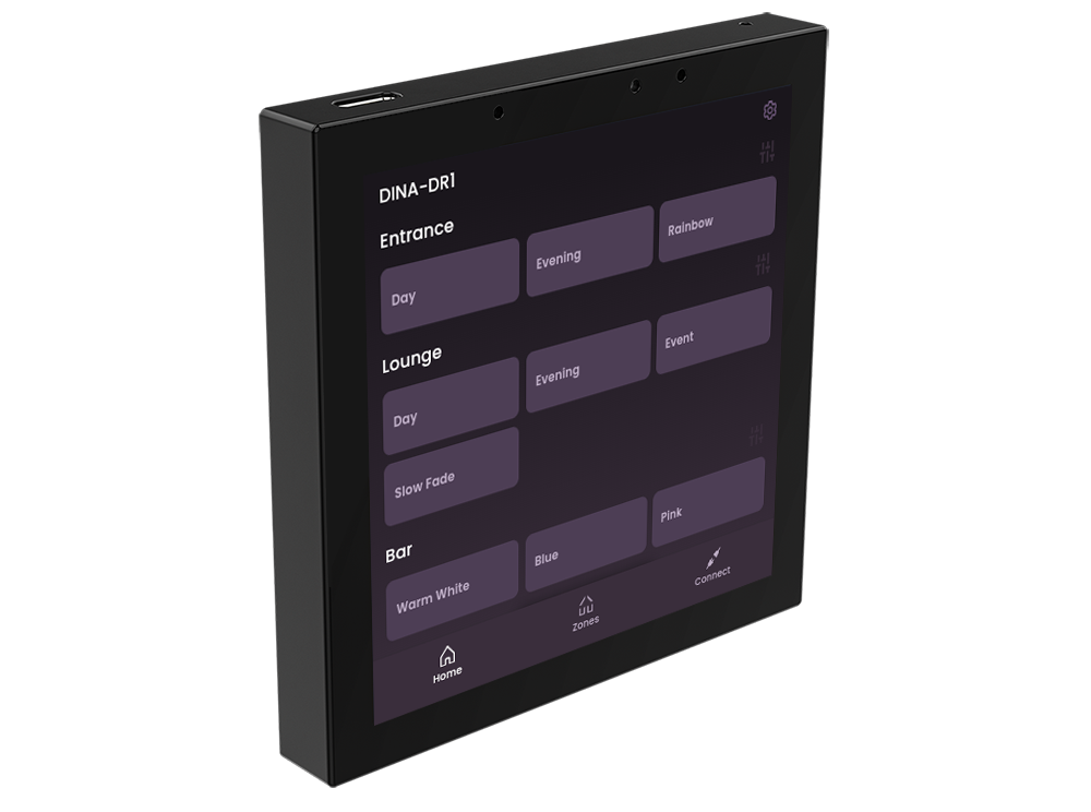 NATOUCH-4 | Nicolaudie Network Lighting Controller Mini wall-mounted touch screen - Spectrum HUE Lights