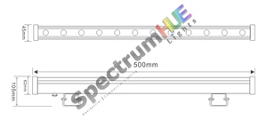 SH-W36 WALL WASHER RGB BAR | 1.6 FEET - Spectrum HUE Lights