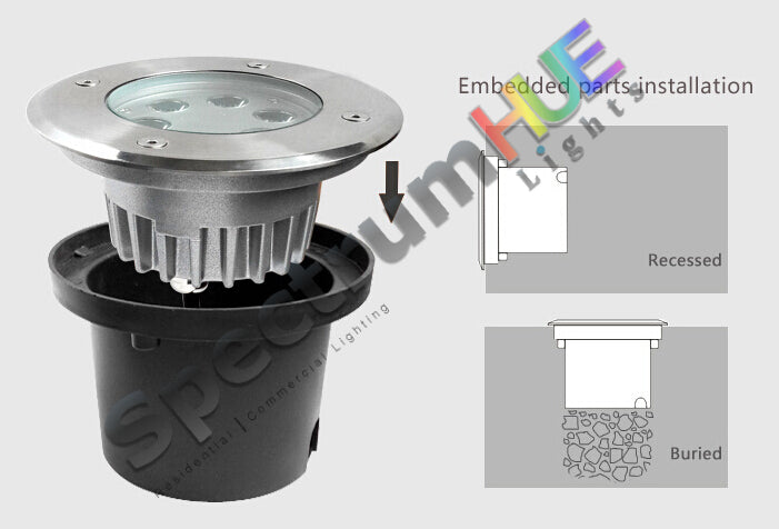 SH-G6 | 6W RGB In Ground Light - Spectrum HUE Lights