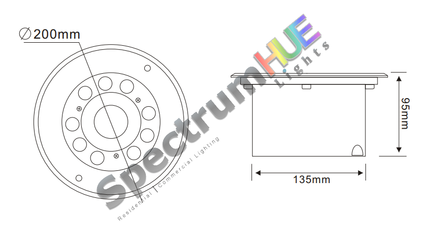SH-F27 Fountain Light RGB - Spectrum HUE Lights