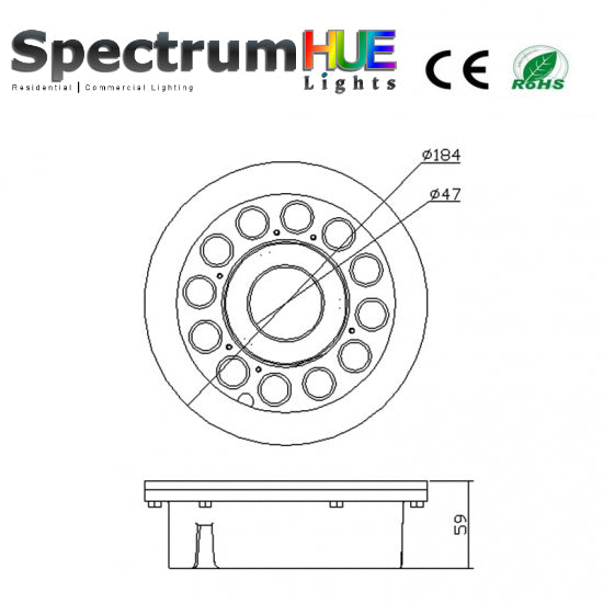 SH-F36 Fountain Light RGB - Spectrum HUE Lights