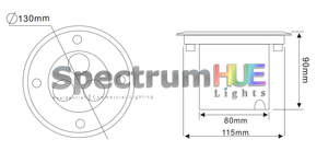 SH-G3 | 3W RGB In Ground Light - Spectrum HUE Lights