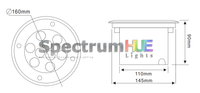 SH-G9 | 9W RGB In Ground Light - Spectrum HUE Lights