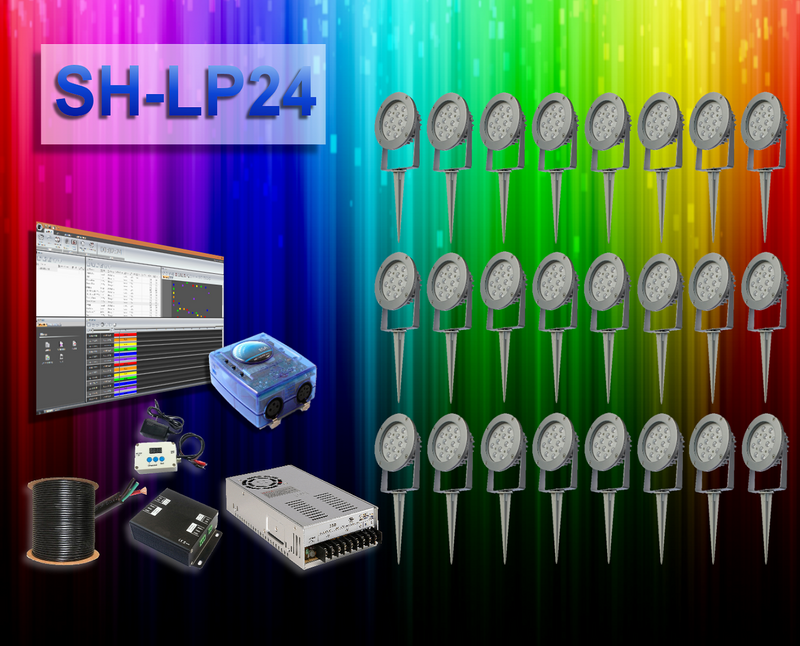 SH-LP24 | 24 LED Landscape Package with Controller - Spectrum HUE Lights