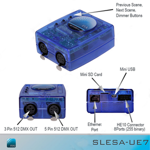 SLESA-UE7 | Nicolaudie Ethernet Network Lighting Controller - Spectrum HUE Lights