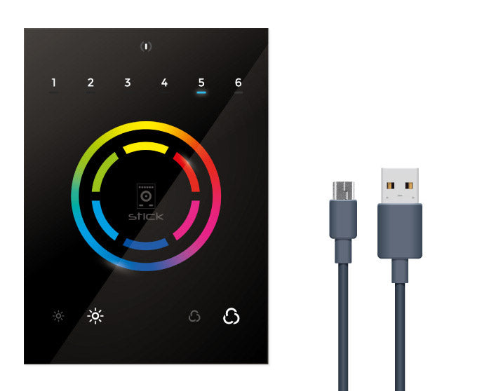 STICK-CW4 | Nicolaudie Glass DMX Lighting Controller - Spectrum HUE Lights