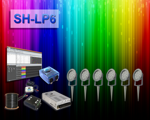 SH-LP6 | 6 LED Landscape Package with Controller - Spectrum HUE Lights